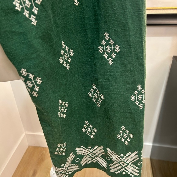 Zara Green Patterned Cropped Pants - Picture 6 of 7